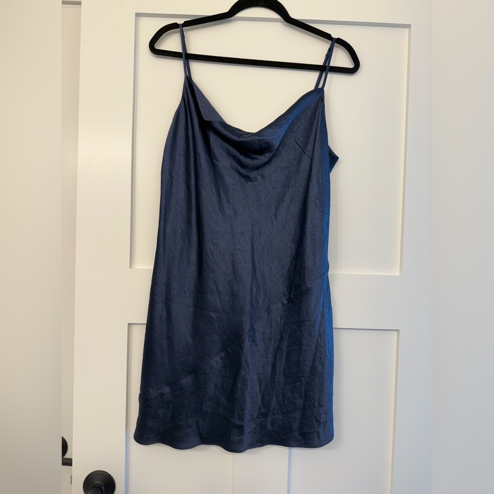 Babaton Midnight Blue Satin Dress